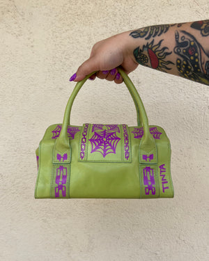 Upcycled Spiderweb and Chains Handbag 1 of 1
