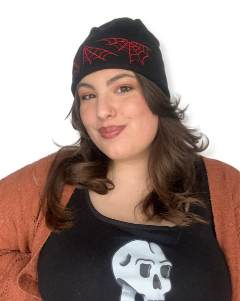 Load image into Gallery viewer, Spiderweb Beanie