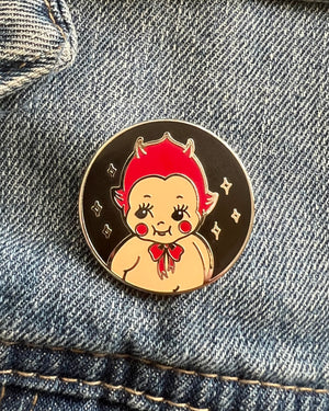 Devil Kewpie Enamel Pin