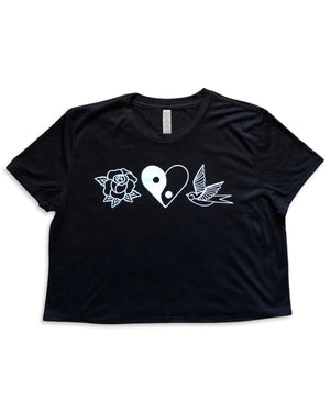 Tattoo Flash Graphic Crop Top