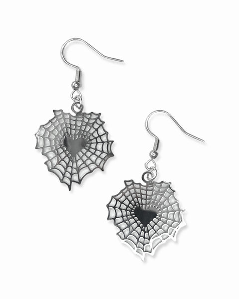 Load image into Gallery viewer, Heartweb Earrings
