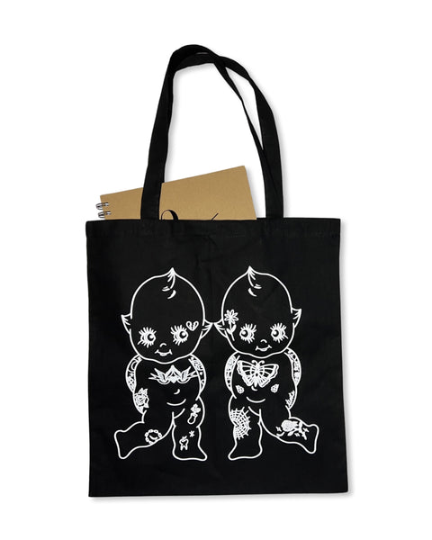 Load image into Gallery viewer, Tattooed Kewpie Tote Bag