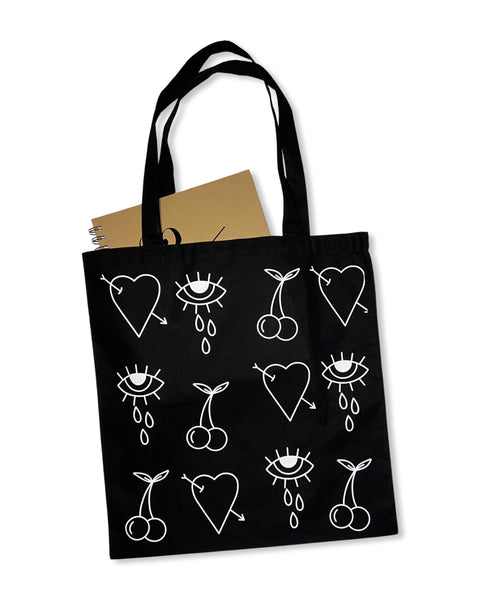 Load image into Gallery viewer, Cutie Tattoo Flash Tote Bag