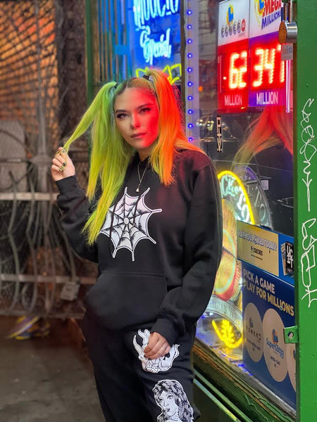 Load image into Gallery viewer, Unisex Spiderweb Hoodie