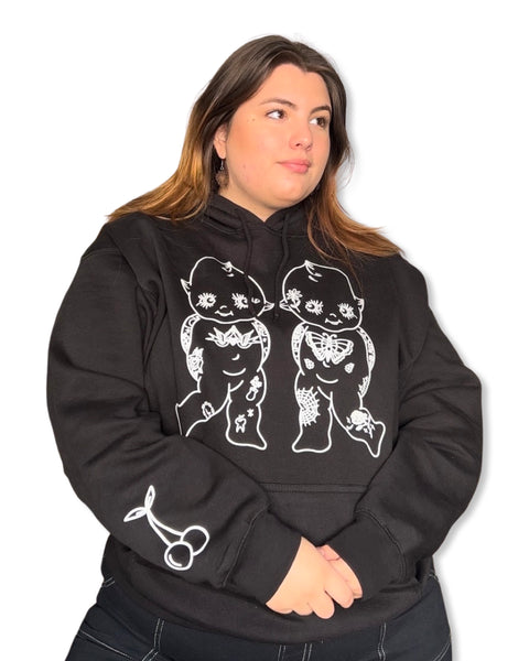 Load image into Gallery viewer, Unisex Tattooed Kewpie Hoodie