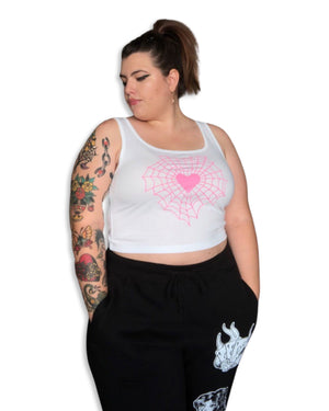 Heartweb Cropped Tank Top