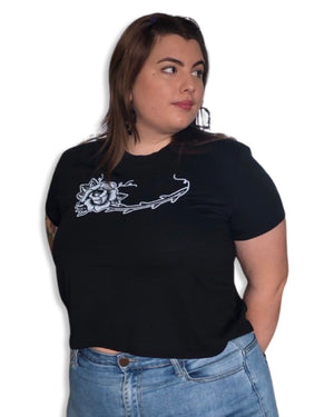 Rose Graphic Crop Top