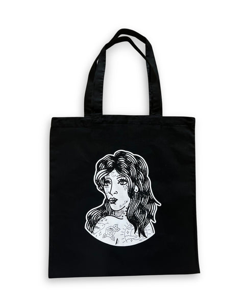 Load image into Gallery viewer, Tattooed Lady Tote Bag
