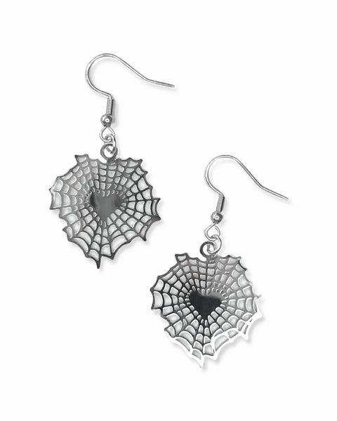Load image into Gallery viewer, Heartweb Earrings
