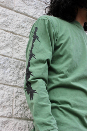 Unisex Long Sleeve Barbed Wire Pocket Shirt