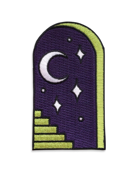 Load image into Gallery viewer, Moon Portal Iron-On Embroidered Patch
