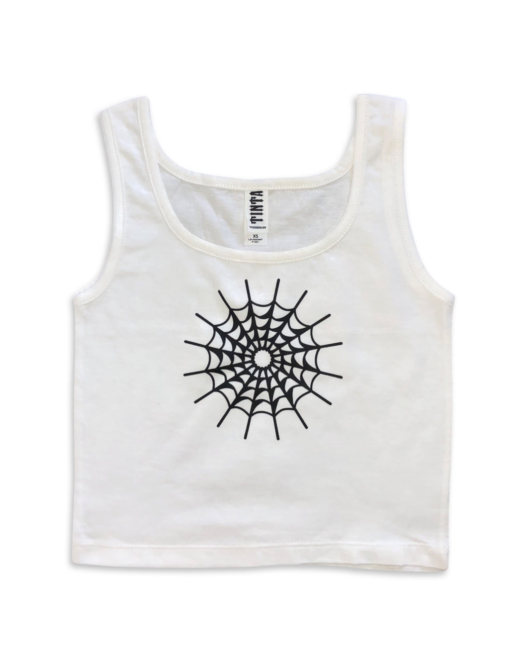 Spiderweb Cropped Tank Top