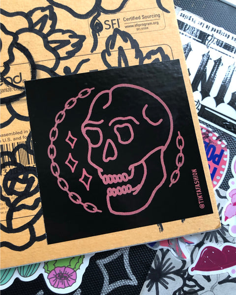 Load image into Gallery viewer, Skull and Chains Sticker

