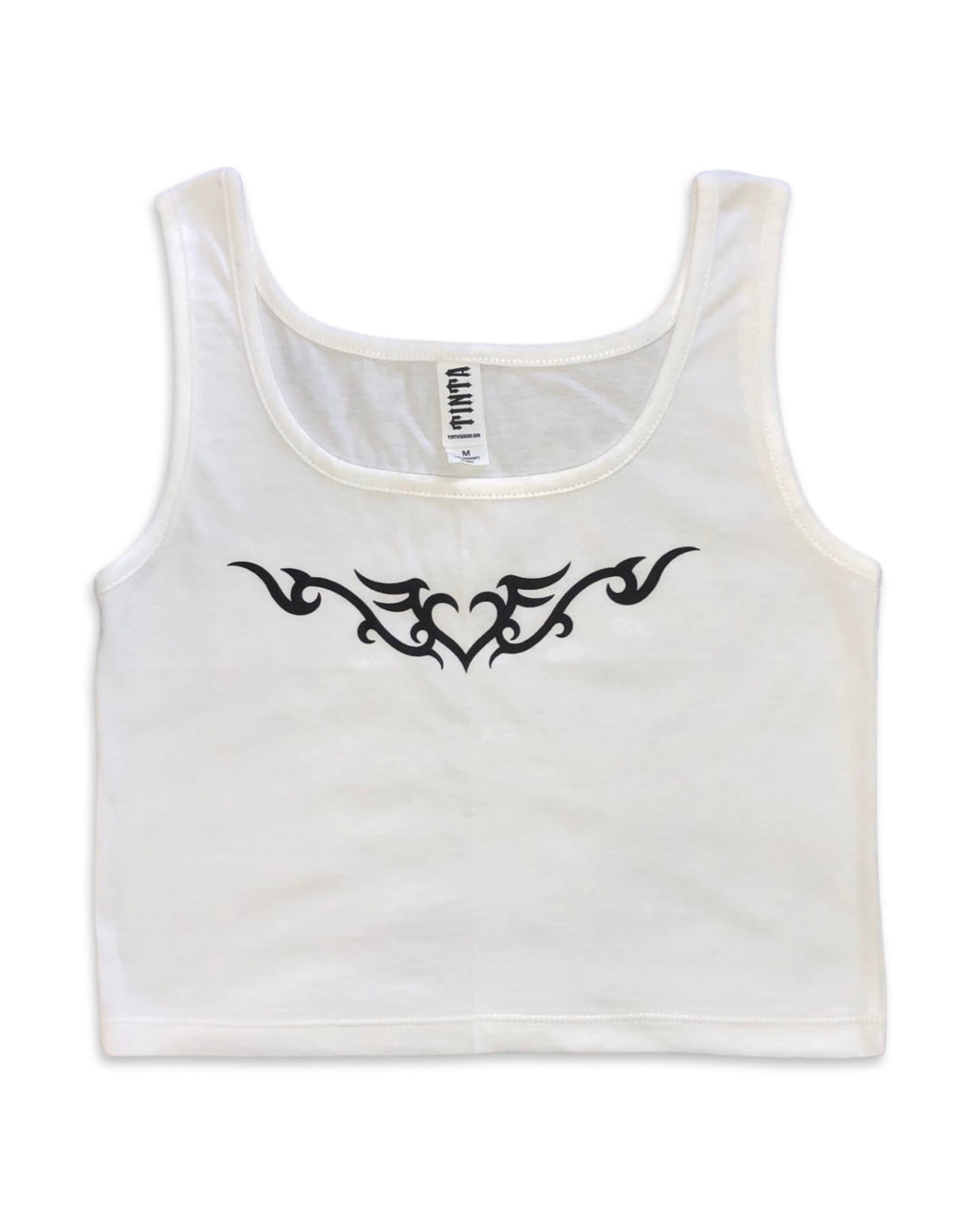 Heart Tattoo Cropped Tank Top