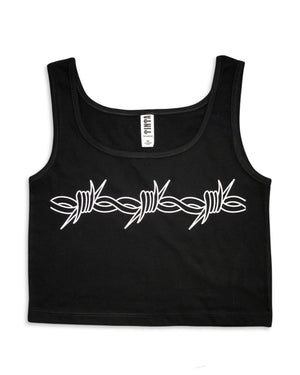 Barbed Wire Cropped Tank Top